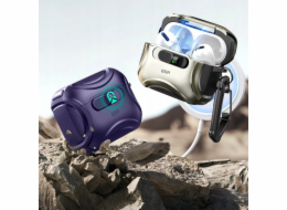ESR Pouzdro Cyber FlickLock HaloLock MagSafe pro Apple AirPods Pro 3 fialové