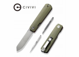 Cedrus Civivi Sendy Green/Red G10 zavírací nůž, Satin Nitro-V od Ben Petersen (C21004B-1)