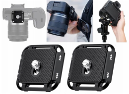 JJC 2x rychloupínací destička Arca Swiss 1/4 + držák kamery Peak Design V3 / Qr-pdk2