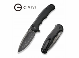 CIVIVI Nůž s knoflíkovým zámkem Praxis Alu Black Damast