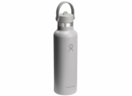 Hydro Flask HF-láhev 21 oz standardní ústí s flexibilním uzávěrem a brčkem, bříza