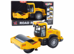 LeanToys Žlutý signál a zvuk silničního válce