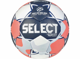 Select Replika házené míče Handball Ultimate Euro Man 3 v26, bílá-tmavě modrá-oranžová, 13593 3
