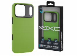 Yaxo Kožené pouzdro Gear Slim MagSafe pro iPhone 17 Pro v tropické zelené barvě