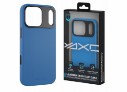 Yaxo Kožené pouzdro Gear Slim MagSafe pro iPhone 17 Pro, elektricky modré