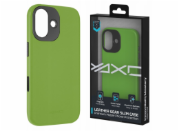 Yaxo Kožené pouzdro Gear Slim pro iPhone 17 v tropické zelené barvě