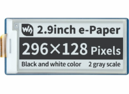 Waveshare E-paper E-Ink displej - 2,9'' 296x128px - SPI - černobílý - pro Raspberry Pi Pico - Waveshare 19408}