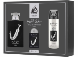 Lattafa Ishq Al Shuyukh Set parfémovaná voda ve spreji 100 ml + parfémovaná voda ve spreji 20 ml + deodorant ve spreji 200 ml