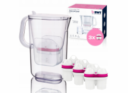 BWT filtrační konvice AQUAlizer filtrační konvice na vodu 2,6 l + 3 hořčíkové patrony