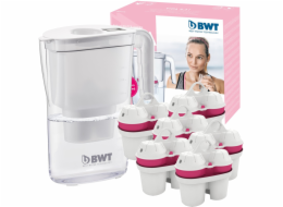 BWT filtrační konvice Vida filtrační konvice na vodu 2,6 l bílá + 6 hořčíkových patron