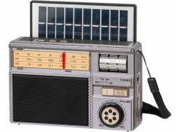 Kruger&Matz Přenosné analogové solární rádio model KM0831