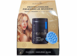 NoName MEVELLE Hydra & Shine vlasová maska 900ml + masážní prostředek na pokožku hlavy