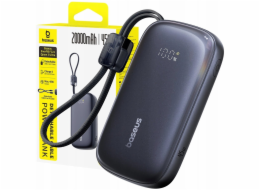 Baseus Powerbanka EnerFill FC21 Qpow 20000mAh 45W s digitálním displejem a kabelem v balení - černá
