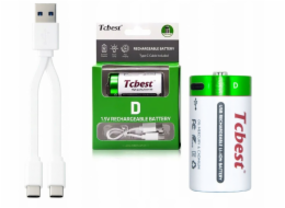 NoName Li-ion baterie D R20 4900 mAh Nabíjecí port USB-C Type-C Tcbest / Usb-d_r20