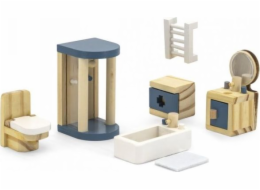 Viga Toys VIGA PolarB Sada koupelnového nábytku do domečku pro panenky
