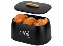 Elitehoff OCELOVÁ NÁDOBA NA CHLÉB E-6324 černá