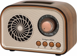 Kruger&Matz Přenosné analogové solární rádio model KM0834