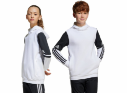 Adidas Dětská mikina s kapucí Squadra 25, bílá, JD4807, 128 cm