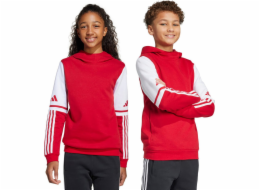 Adidas Dětská mikina s kapucí Squadra 25, červená, JD4805, 128 cm