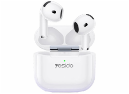 Yesido Sluchátka TWS32 (ANC) BT 5.4 300mAh, BÍLÁ