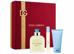 Dolce & Gabbana světle modrá Pour Homme sprchový gel 50 ml miniaturní 10 ml toaletní voda 125 ml
