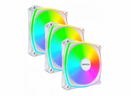 Montech RX120 Pro ARGB PWM Reverse White 120mm ventilátorová sada (3 ks)