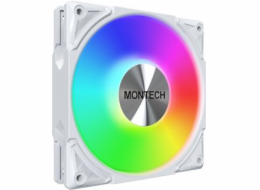 Montech Metal Pro 12 ARGB PWM bílý 120mm ventilátor