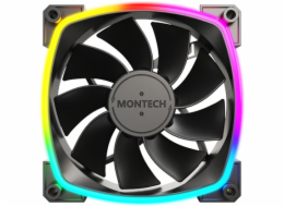 Montech RX120 ARGB PWM Reverse Black 120mm ventilátorová sada (3 ks)