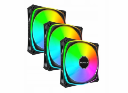 Montech AX120 Pro PWM Sada černých 120mm ventilátorů (3 ks)