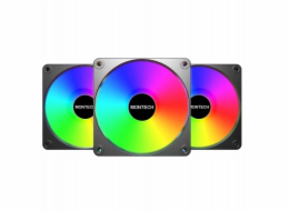 Montech Fan GF120 V2 ARGB PWM černá sada 120mm ventilátorů (3 ks)