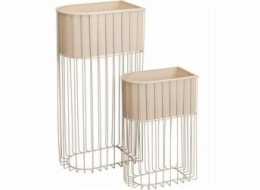 Home Styling Collection Sada 2 kovových stojanů na květiny SOFT FORM