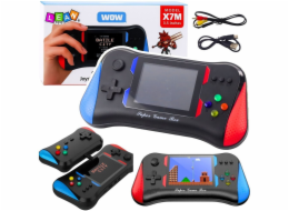 LeanToys Přenosná elektronická konzole X7M s 500 hrami, režim pro dva hráče, 3,5 palce