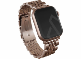 Burga Kovový náramek Chic Royal pro Apple Watch 42/44 mm (růžové zlato)