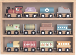 Tooky Toy Dřevěná magnetická auta