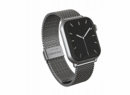 Swissten BURGA Metal Mesh Elegance pro Apple Watch 38/40 mm (stříbrná)