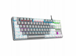 Rampage Mechanická herní klávesnice Snug RGB KRGD Blue, šedobílá