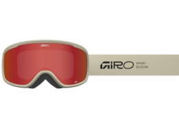 Giro Zimní brýle GIRO CRUZ STONE STACKED (OTG) (válcové) (zrcadlová barva čoček AMBER SCARLET 19-42% S2)