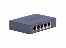 Hikvision PŘEPÍNAČ POE DS-3E0105P-E/M(C) 4PORTOVÝ PŘEPÍNAČ