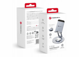 ForCell Skládací stojan F-GRIP 3, 360°, šedý, stůl