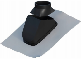 Ricom PŘECHOD PRO ŠIKMOU STŘECHU 25-50° DN100-125 ČERNÁ
