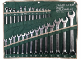 Sourcing ROCKFORCE OBOČKOVÝ KLÍČ, sada, 27 dílů (6-36 mm) OBSAHUJE 4 KS S RAČNOU