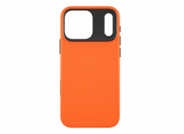 Yaxo Leather Gear Slim Case MagSafe iPhone 17 Pro Max Magma Orange