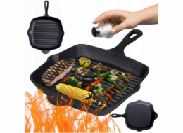 Atusa HAGE Litinová grilovací pánev 26 x 26 cm Indukční