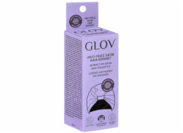 Glov Saténová čepice pro ochranu kudrnatých a upravených vlasů před třením a krepatěním, černá