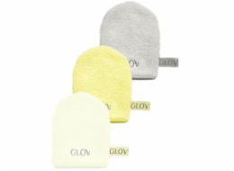Glov Sada rukavic Water-Only Skin Make-up and Cleansing Facial (banánové + slonovinové + stříbrné kameny) 3 ks