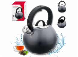 Klausberg Ocelová konvice s pískačkou 3l KB-7955 grafitový lesk