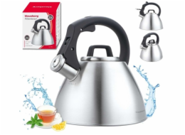 Klausberg Ocelová konvice s pískačkou 2,5 l KB-7951