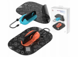 JYS 2x Držák myši s režimem myši pro podložku pod myš Joy-Con pro Nintendo Switch 2 / ns2313-v4 / Oranžová - Modrá