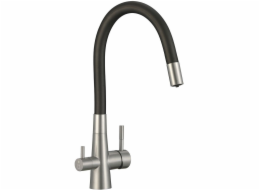 Laveo Riveco - volně stojací dřezová baterie s flexibilním výtokem a systémem filtrace vody