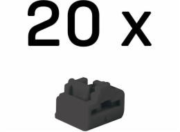 Lindy 47892 Blokátor portů RJ-45 Blokátor portů černý Akrylonitril-butadien-styren (ABS) 20 ks.